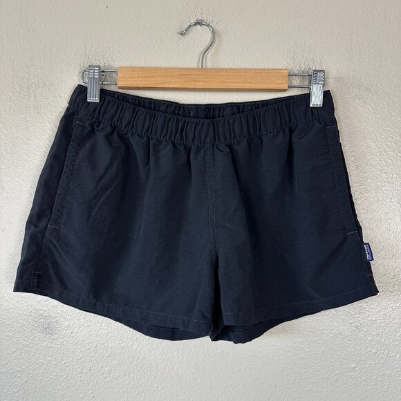 Patagonia Women’s Nylon Outdoor Shorts Small Lightweight Hiking Running Black - Picture 3 of 5